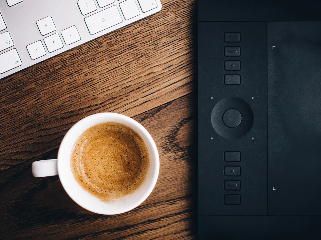 coffee, desk, workplace, coffee cup, business, table, office, cup, computer, work, notebook, desktop, keyboard, pc, mug, wooden, drink, modern, tablet. Reading Youtube channel community engagement benchmarks without fooling yourself